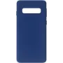 Evelatus Samsung Galaxy S10 custodia in silicone Nano Soft Touch TPU Midnight Blue