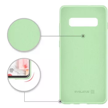 Evelatus Samsung Galaxy S10 Custodia in silicone nano Soft Touch TPU menta