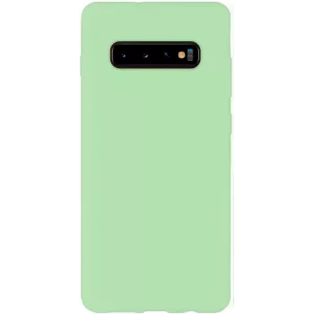 Evelatus Samsung Galaxy S10+ custodia in nano silicone Soft Touch TPU menta