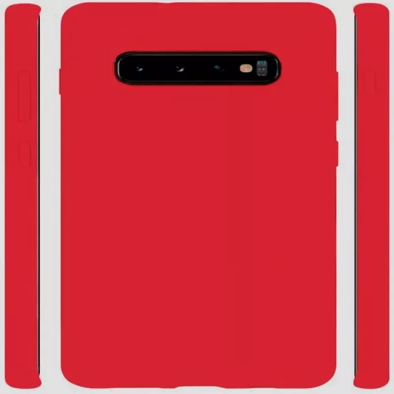 Evelatus Samsung Galaxy S10 Custodia in silicone nano Soft Touch TPU rossa