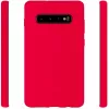 Evelatus Samsung Galaxy S10 Plus Custodia morbida in silicone Rossa