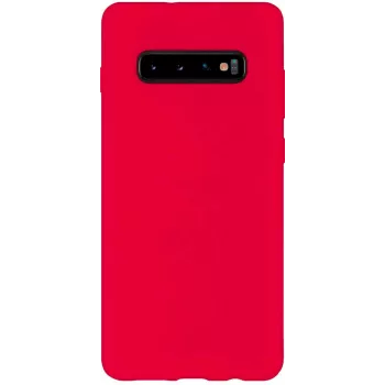 Evelatus Samsung Galaxy S10 Plus Custodia morbida in silicone Rossa