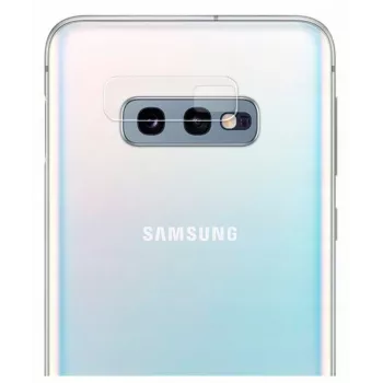 Evelatus Samsung Galaxy S10e Vetro lente fotocamera di ricambio - trasparente con cornice nera