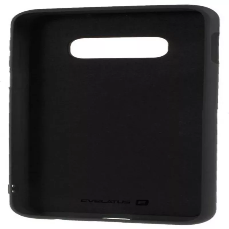 Evelatus Samsung Galaxy S10e Custodia in Silicone Nano Soft Touch TPU Nero