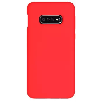 Evelatus Samsung Galaxy S10e Nano Silicone Case Soft Touch TPU rossa