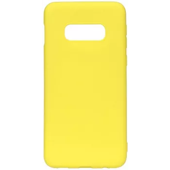 Evelatus Samsung Galaxy S10e custodia in silicone nano Soft Touch TPU giallo