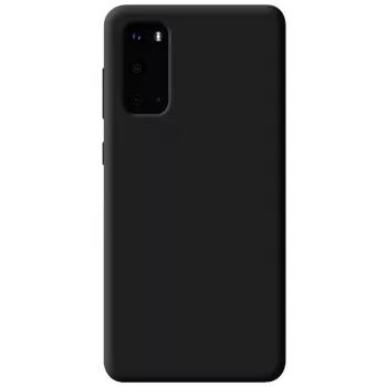 Evelatus Custodia in Silicone Premium Soft Touch per Samsung Galaxy S20 Nero
