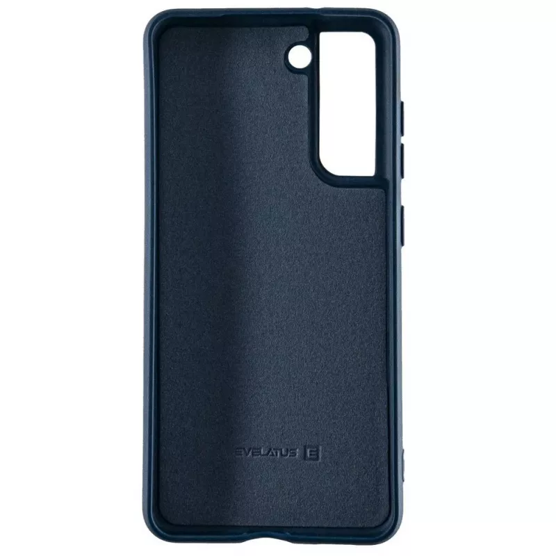 Evelatus Samsung Galaxy S21 FE Custodia in silicone nano Soft Touch TPU blu