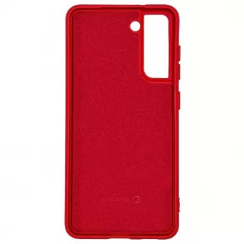 Evelatus Samsung Galaxy S21 FE cover in silicone nano Soft Touch TPU rosso