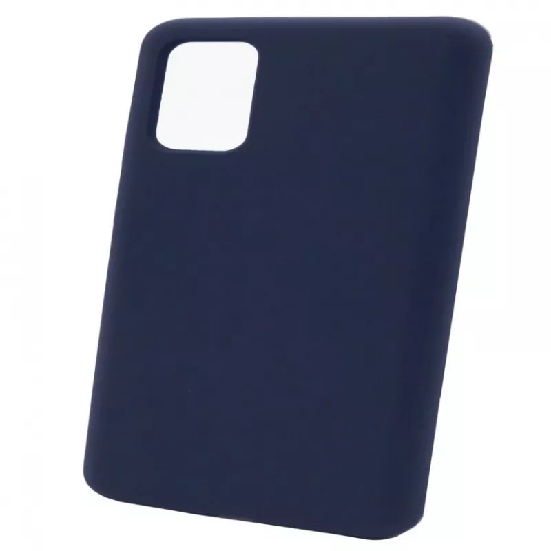Evelatus Custodia in silicone Premium Soft Touch per Samsung Galaxy S21 Plus blu mezzanotte