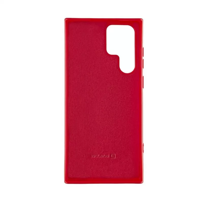 Evelatus Samsung Galaxy S22 Ultra cover in silicone nano Soft Touch TPU rosso