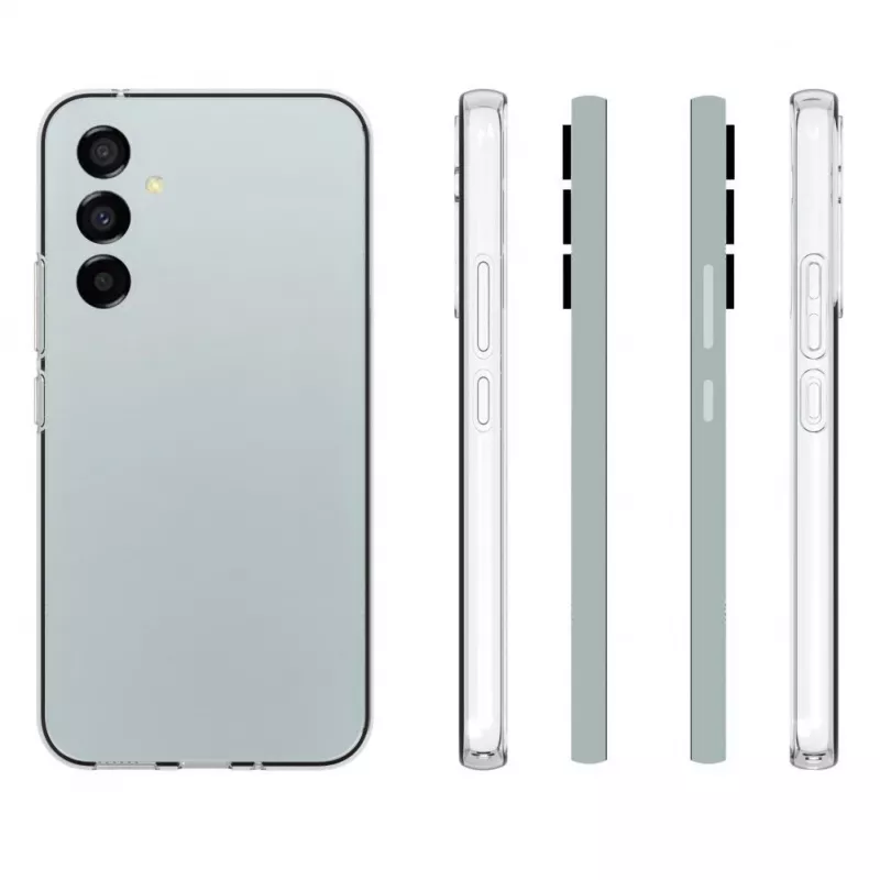 Evelatus Custodia in silicone trasparente per Samsung Galaxy S23 1,5 mm TPU trasparente