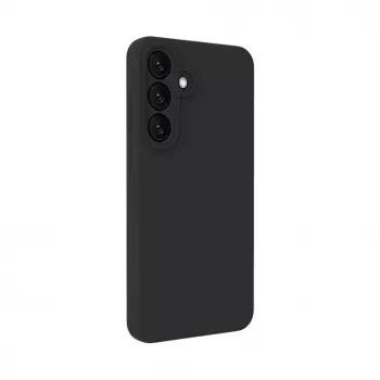 Evelatus Samsung Galaxy S25 FE cover in silicone soft-touch magnetica premium nero