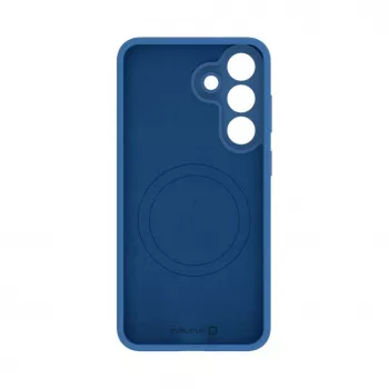 Evelatus Samsung Galaxy S26 FE Custodia in silicone Soft Touch magnetica Premium blu navy
