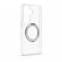 Evelatus Custodia ibrida con MagSafe PC+TPU supporto in metallo 360 per Samsung Galaxy S26 trasparente