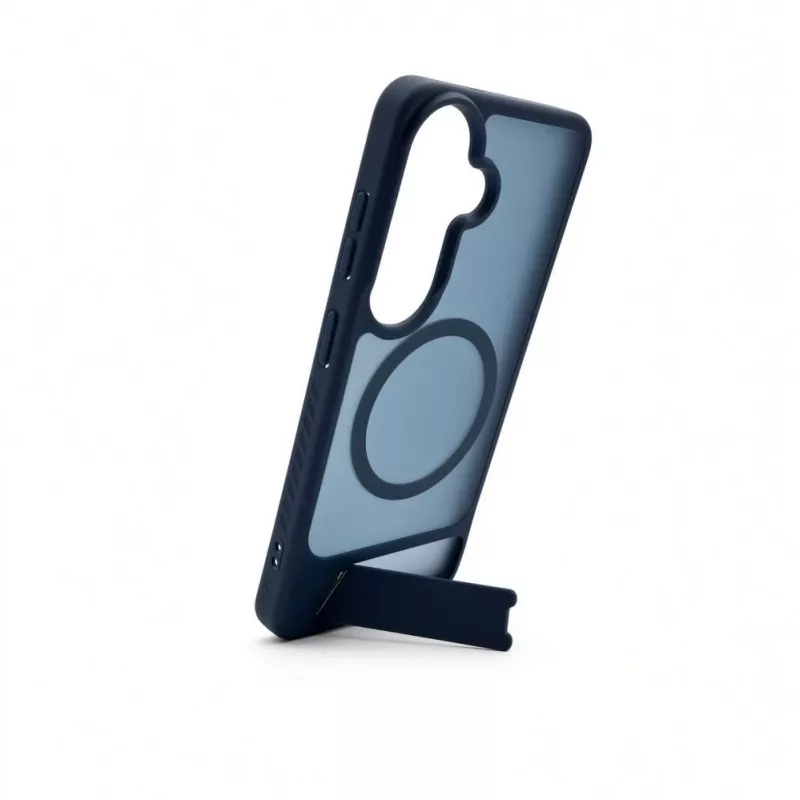 Evelatus Samsung Galaxy S26 Custodia MagSafe gommata con supporto Navy Blue