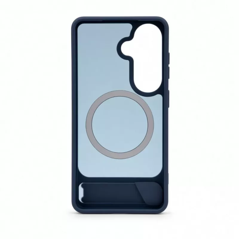 Evelatus Samsung Galaxy S26 Custodia MagSafe gommata con supporto Navy Blue