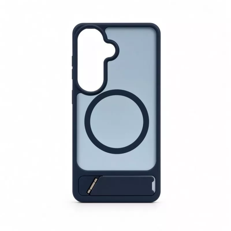 Evelatus Samsung Galaxy S26 Custodia MagSafe gommata con supporto Navy Blue
