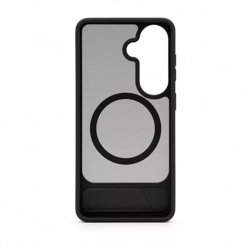Evelatus Custodia in gomma MagSafe con supporto per Samsung Galaxy S26 nero