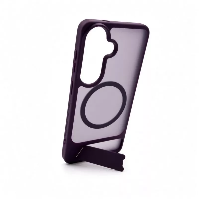 Evelatus Samsung Galaxy S26 Custodia MagSafe gommata con supporto lilla