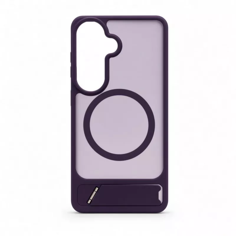 Evelatus Samsung Galaxy S26 Custodia MagSafe gommata con supporto lilla