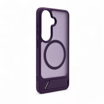 Evelatus Samsung Galaxy S26 Custodia MagSafe gommata con supporto lilla