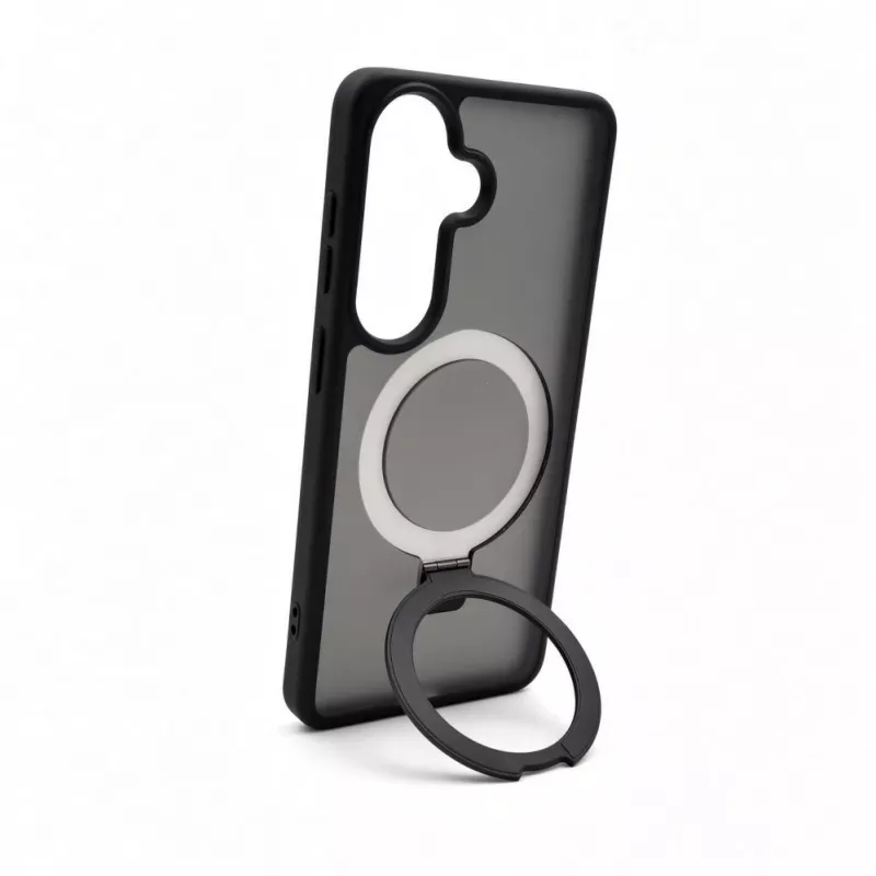 Evelatus Custodia Shield per Samsung Galaxy S26 con MagSafe e supporto, anello opaco, nero
