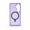 Evelatus Samsung Galaxy S26 Shield cover con MagSafe e supporto, anello opaco, lilla lavanda