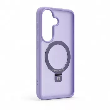 Evelatus Samsung Galaxy S26 Shield cover con MagSafe e supporto, anello opaco, lilla lavanda