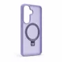 Evelatus Samsung Galaxy S26 Shield cover con MagSafe e supporto, anello opaco, lilla lavanda