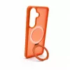 Evelatus Custodia Shield per Samsung Galaxy S26 con MagSafe e supporto, anello opaco arancione