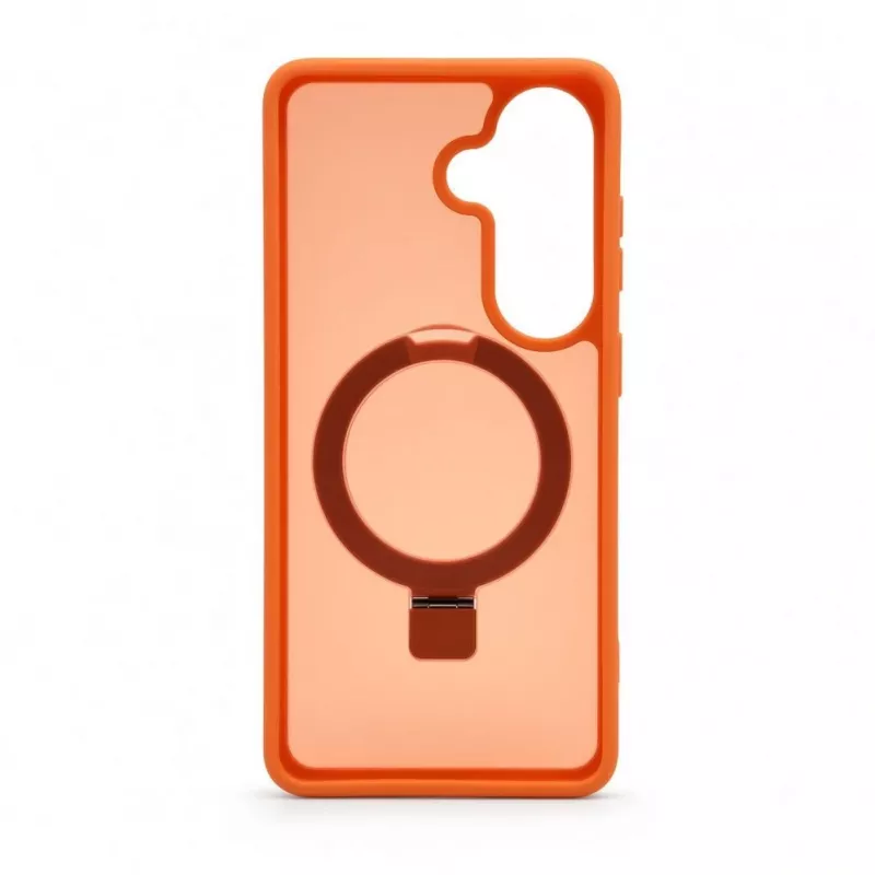 Evelatus Custodia Shield per Samsung Galaxy S26 con MagSafe e supporto, anello opaco arancione