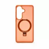 Evelatus Custodia Shield per Samsung Galaxy S26 con MagSafe e supporto, anello opaco arancione