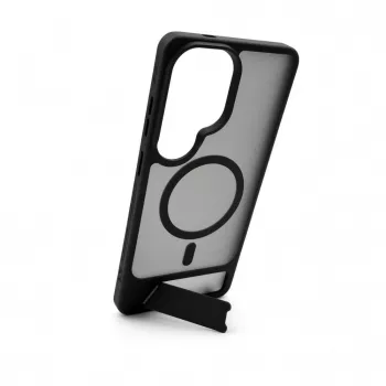 Evelatus Samsung Galaxy S26 Ultra Custodia MagSafe gommata con supporto - nero