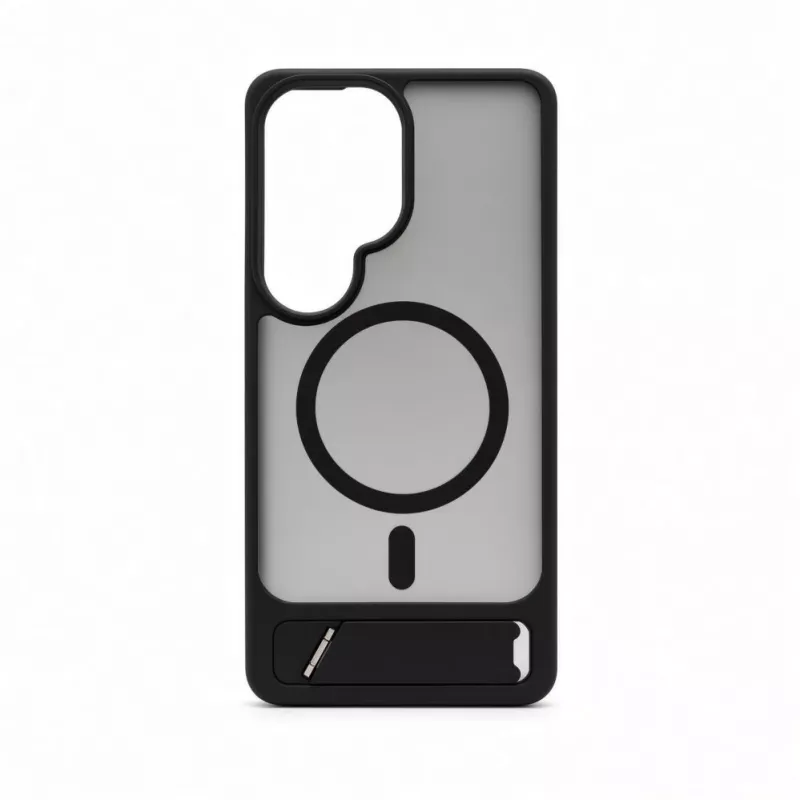 Evelatus Samsung Galaxy S26 Ultra Custodia MagSafe gommata con supporto - nero