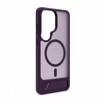 Evelatus Samsung Galaxy S26 Ultra Custodia MagSafe gommata con supporto - lilla