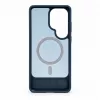 Evelatus Custodia in gomma MagSafe con supporto per Samsung Galaxy S26 Ultra blu navy