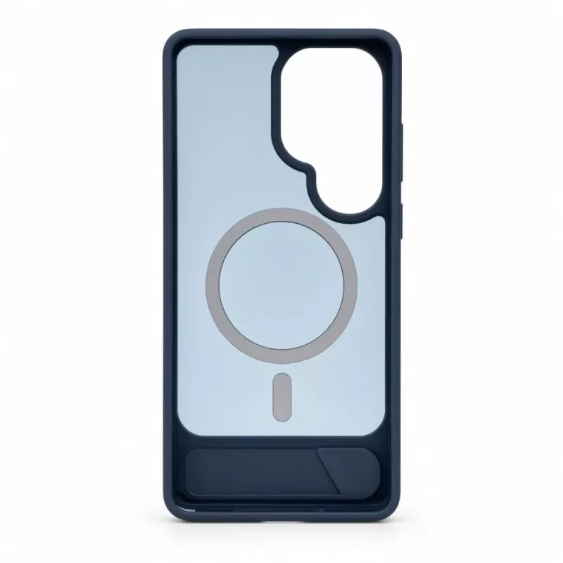 Evelatus Custodia in gomma MagSafe con supporto per Samsung Galaxy S26 Ultra blu navy