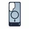 Evelatus Custodia in gomma MagSafe con supporto per Samsung Galaxy S26 Ultra blu navy