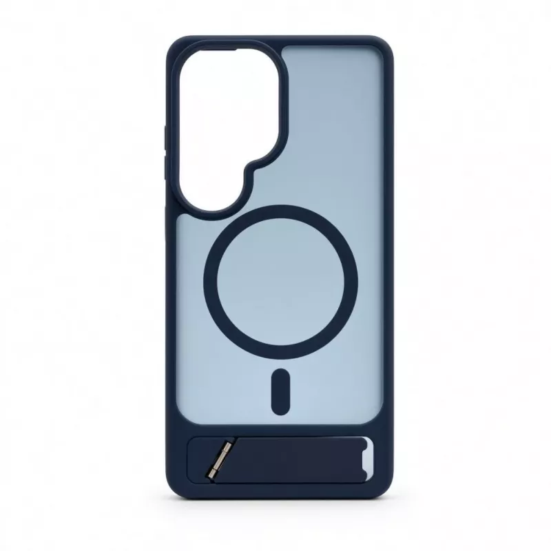 Evelatus Custodia in gomma MagSafe con supporto per Samsung Galaxy S26 Ultra blu navy