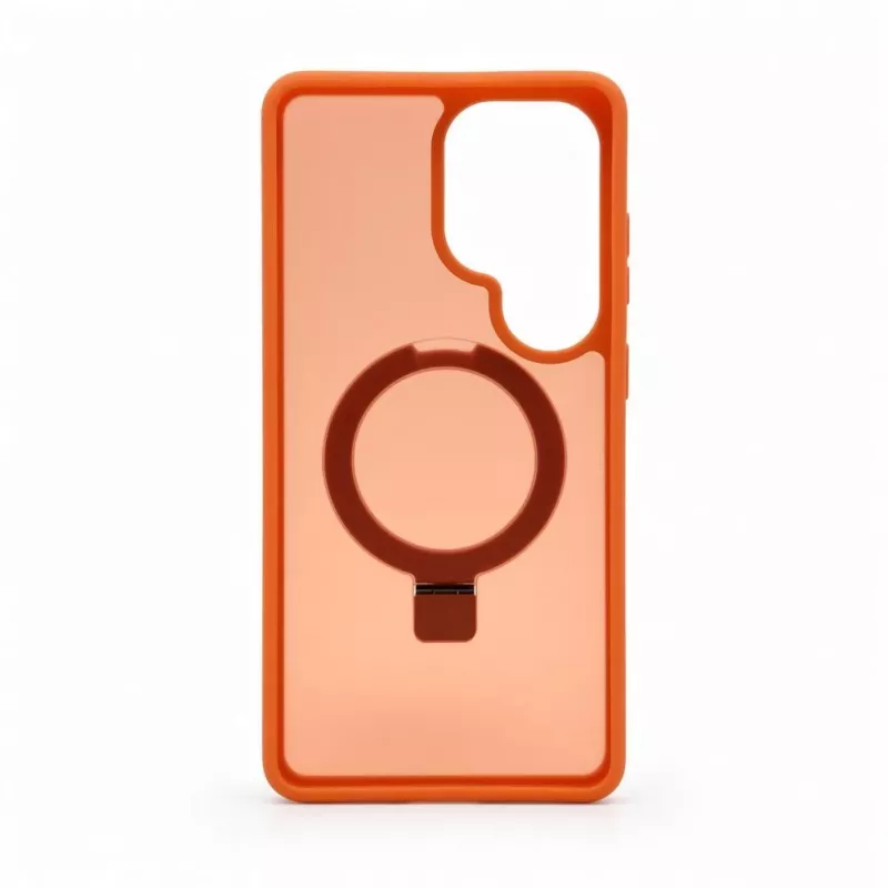 Evelatus Samsung Galaxy S26 Ultra Shield Case con MagSafe e stand anello opaco arancione