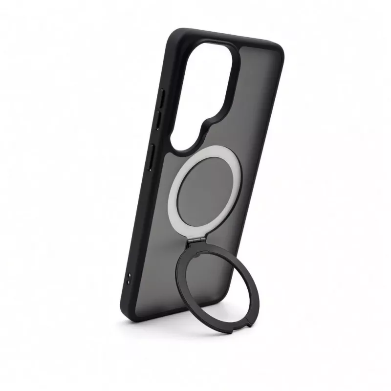 Evelatus Custodia Shield per Samsung Galaxy S26 Ultra con MagSafe e supporto, anello opaco nero