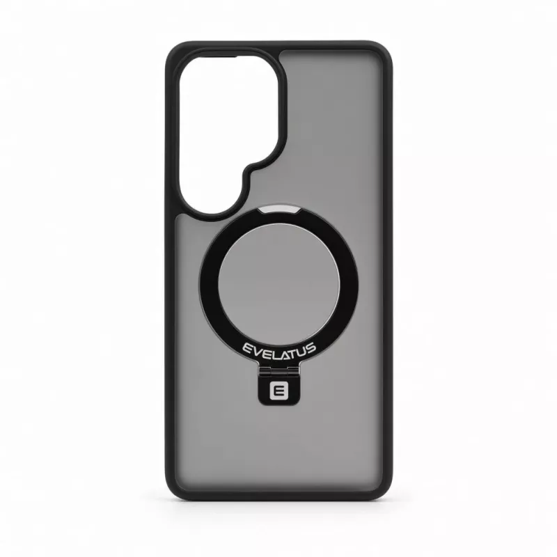 Evelatus Custodia Shield per Samsung Galaxy S26 Ultra con MagSafe e supporto, anello opaco nero