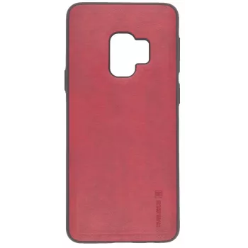 EVELATUS Samsung Galaxy S9 Cover posteriore in silicone liquido Kuton rossa