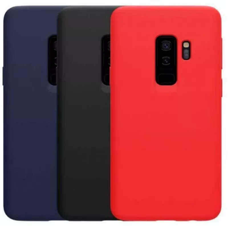 Evelatus Samsung Galaxy S9 Plus custodia in nano silicone Soft Touch TPU nero