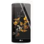 EVELATUS Custodia posteriore in silicone per LG K8 (2016) - nera