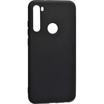 Evelatus custodia in silicone soft touch con cinturino per Xiaomi Redmi Note 8 / Redmi Note 8 2021 - nera