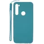 Evelatus Custodia in silicone Soft Touch con cinturino per Xiaomi Redmi Note 8 / Redmi Note 8 2021 - blu