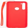 Evelatus Custodia in Silicone Soft Touch con Laccetto per Xiaomi Redmi Note 8 / Redmi Note 8 2021 - Rosso