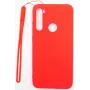 Evelatus Custodia in Silicone Soft Touch con Laccetto per Xiaomi Redmi Note 8 / Redmi Note 8 2021 - Rosso